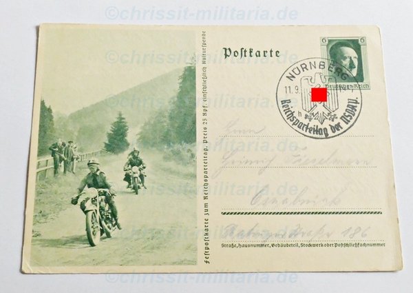 Orig. Postkarte : Reichsparteitag  (te)